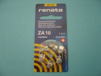 ZA 10 Renata Hrgertebatterie 1,4V  80 mAh